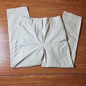 COS High Waisted Wide Leg Trousers Beige Size EU34 UK6-8 US28x25